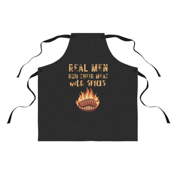 Real Men Rub Their Meat – BBQ Apron for Men