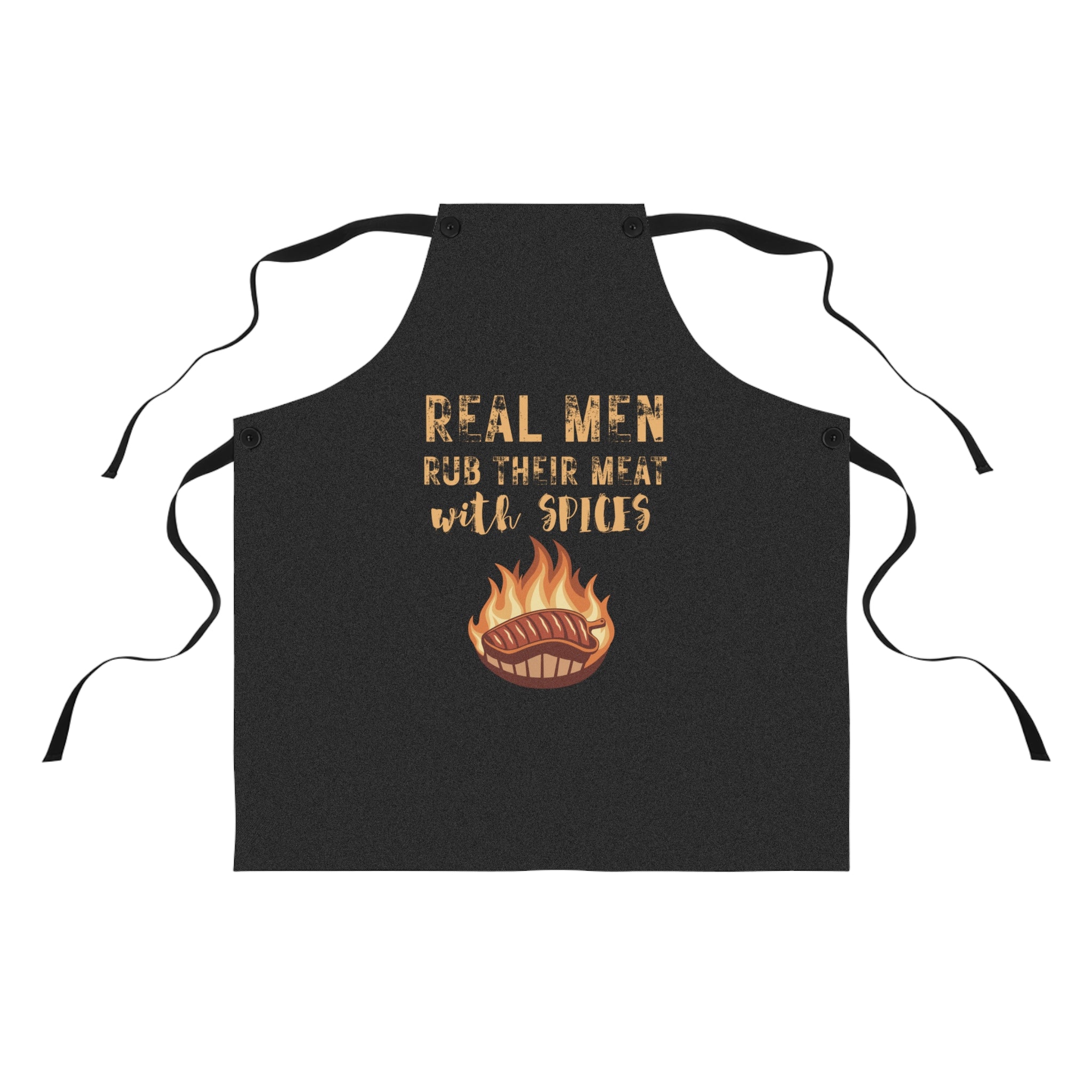 Real Men Rub Their Meat – BBQ Apron for Men