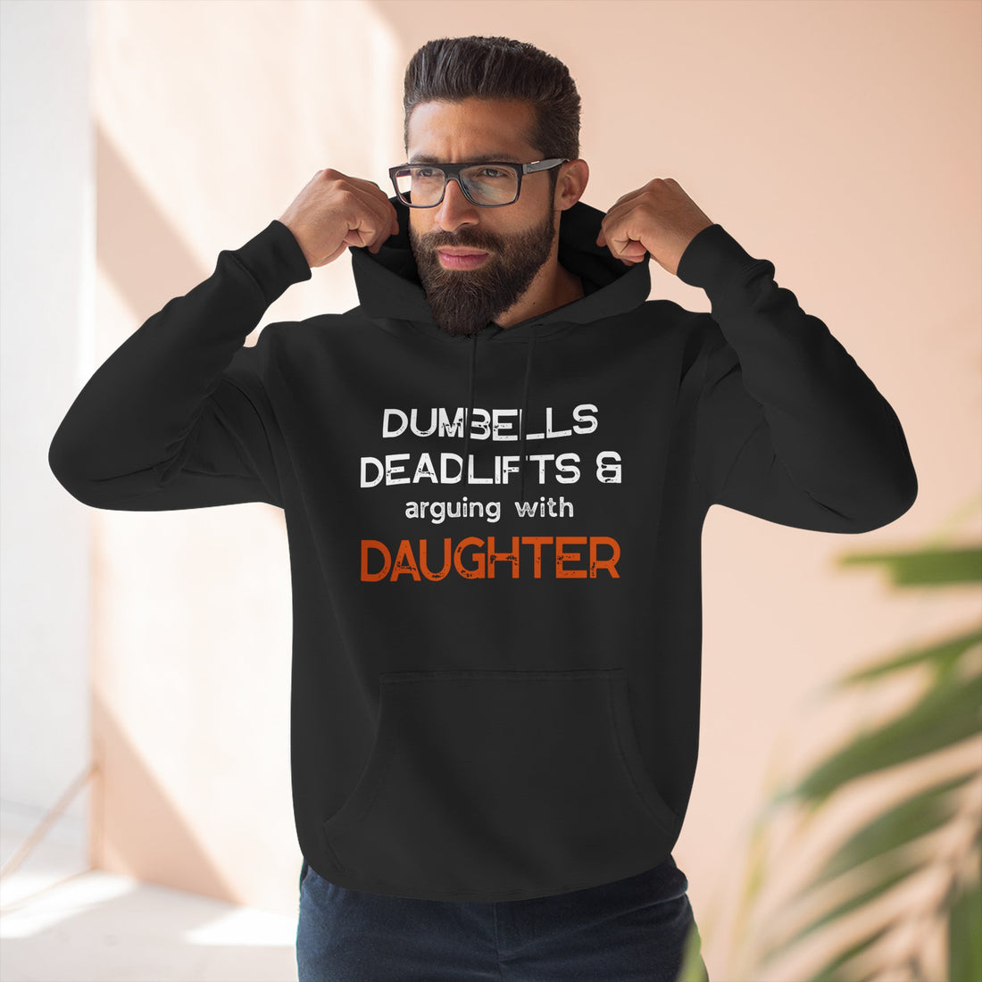 Dumbbells, Deadlifts & Dad-Daughter Debates Hoodie