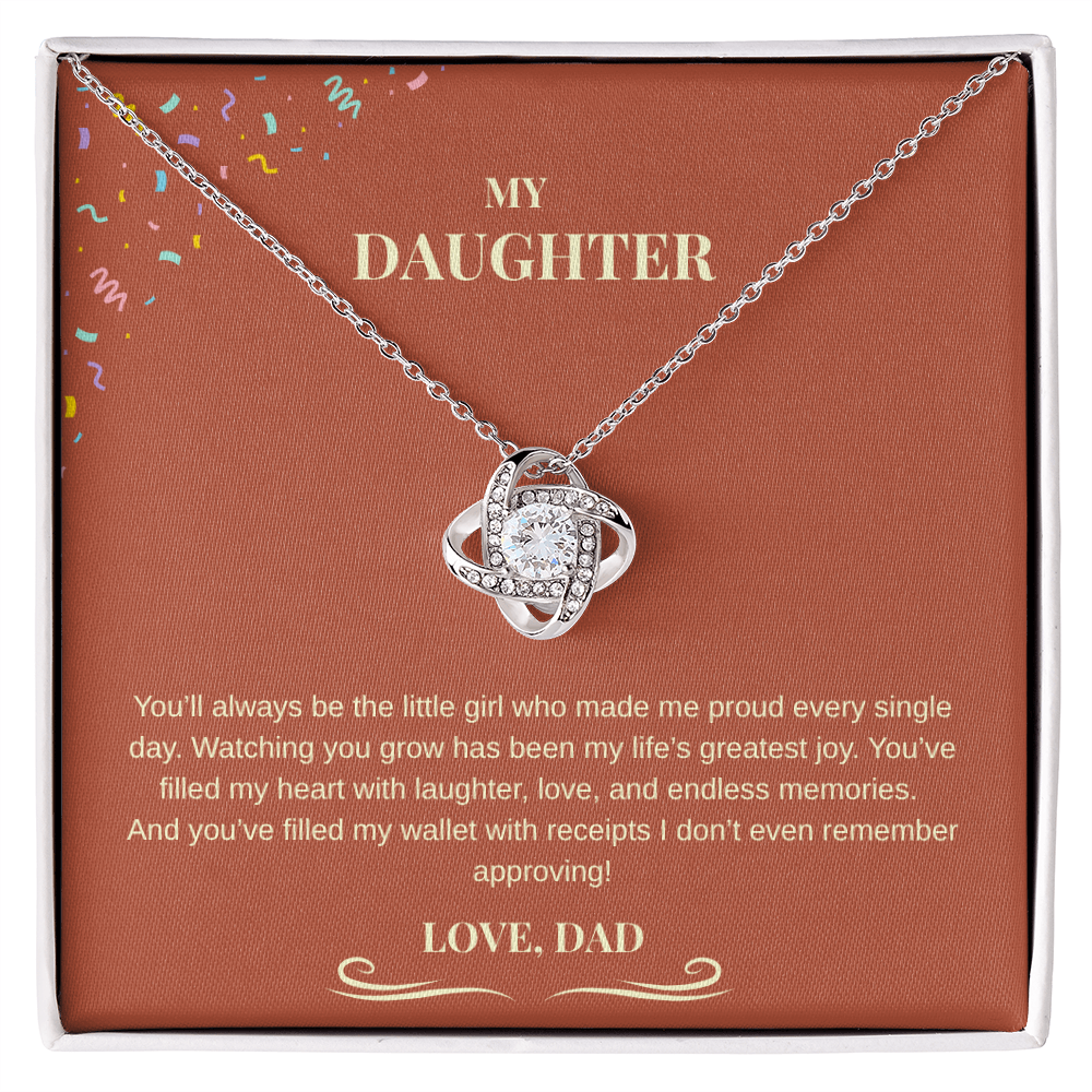 "My Daughter – You Fill My Heart (and My Wallet!)” Necklace