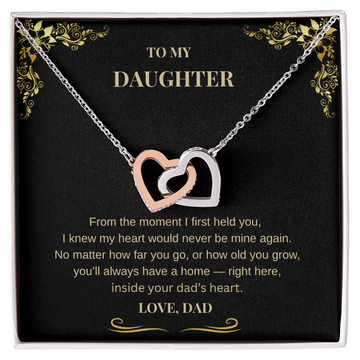 "My Daughter – You'll Always Have a Home in My Heart" Necklace from Dad